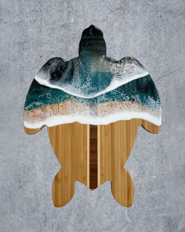 Ocean Resin Wave, Charcuterie Boat.